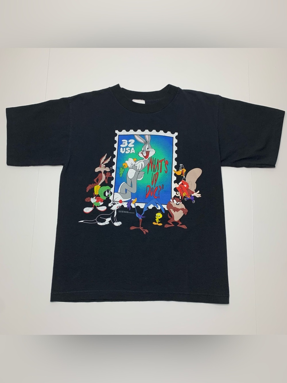 Vintage Looney Tunes T-Shirt 1997 USPS Stamp Bugs Bunny Taz Tee Youth Size L/XL